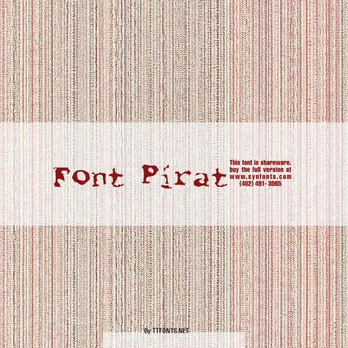 Font Pirate example